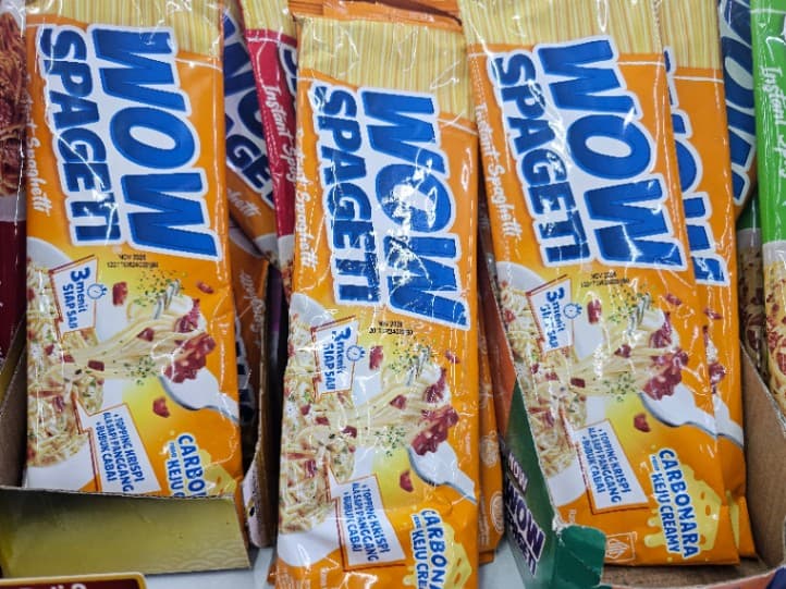 WOW Spageti Carbonara Keju Creamy