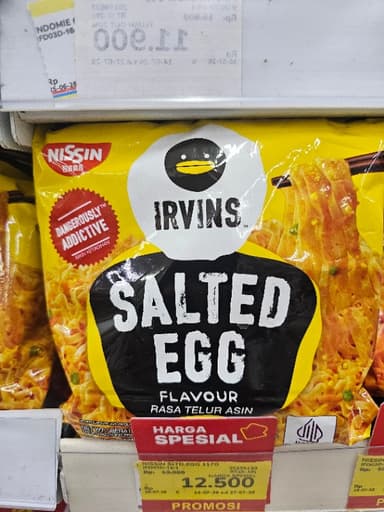 Nissin Irvins Salted Egg Flavour